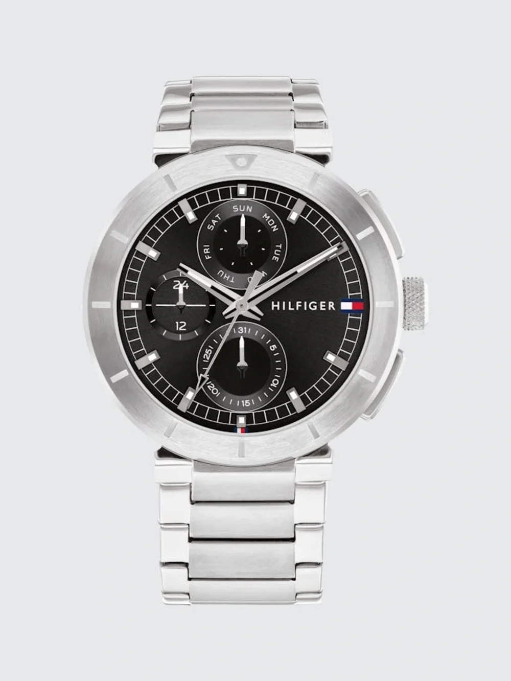 Tommy Hilfiger Lorenzo Stainless Steel Black Dial